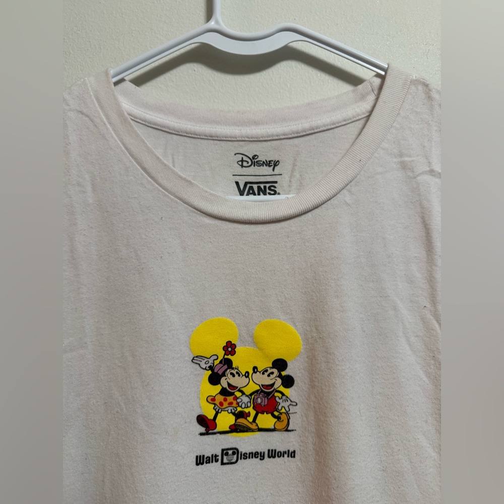 Vans Disney Exclusive White Tee‎ with Minnie & Mickey Graphic - Size XXL - Picture 3 of 6